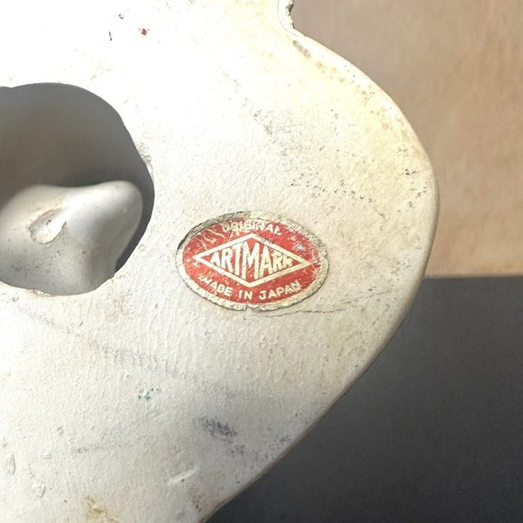 Ceramic Vintage Artmark Girl Made In Japan Hand Painted 8” Tiny Chip On Book - Picture 9 of 11